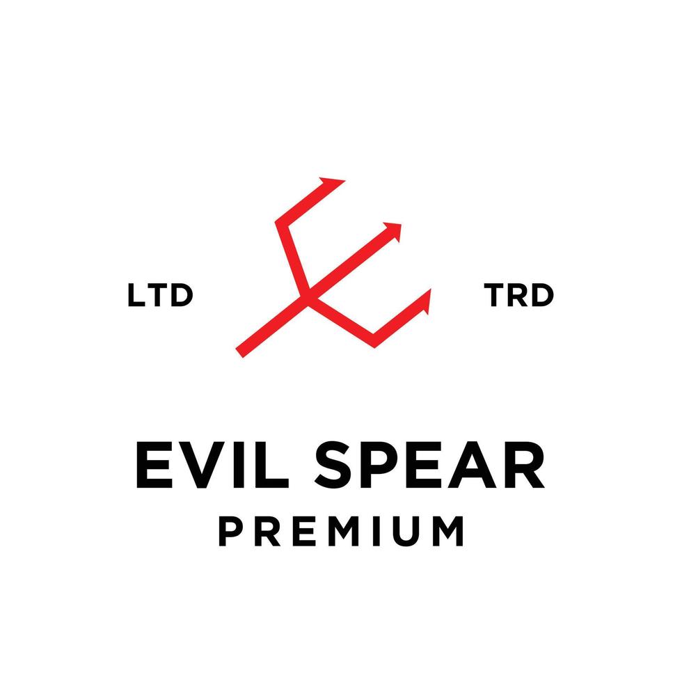 Evil hell logo icon design illustration vector