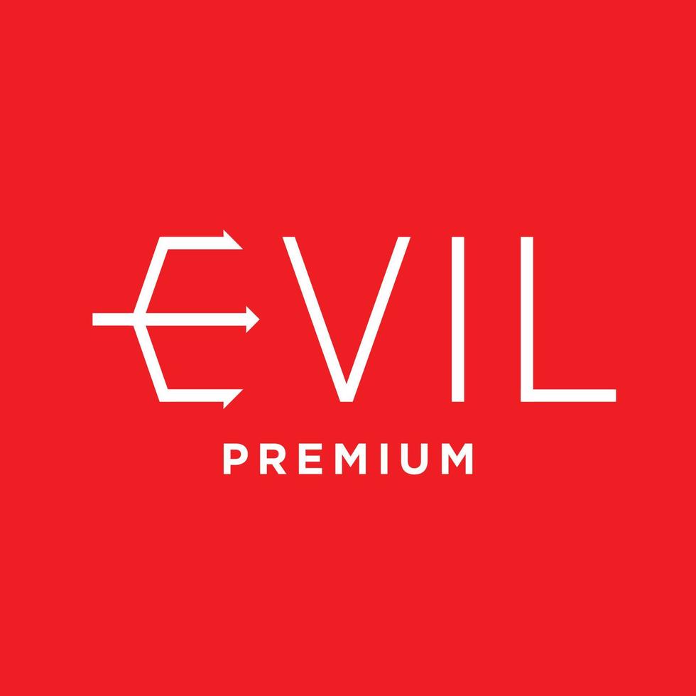 Evil hell logo icon design illustration vector