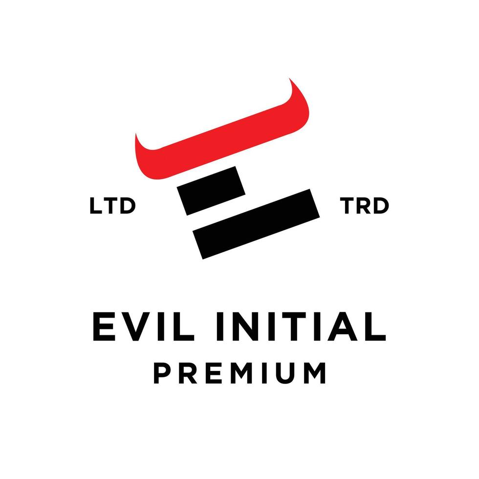 Evil hell logo icon design illustration vector