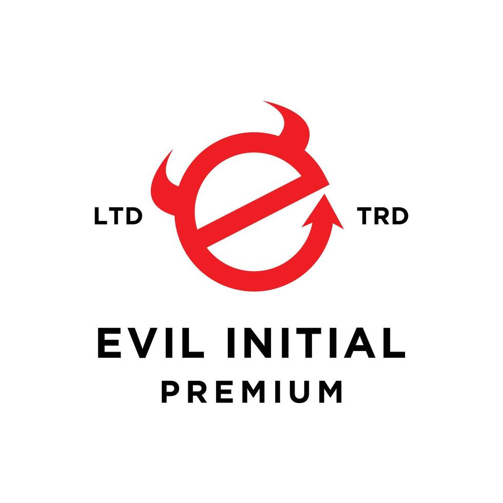 Evil hell logo icon design illustration vector
