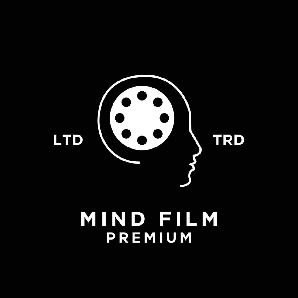 Mind Film logo icon design vector
