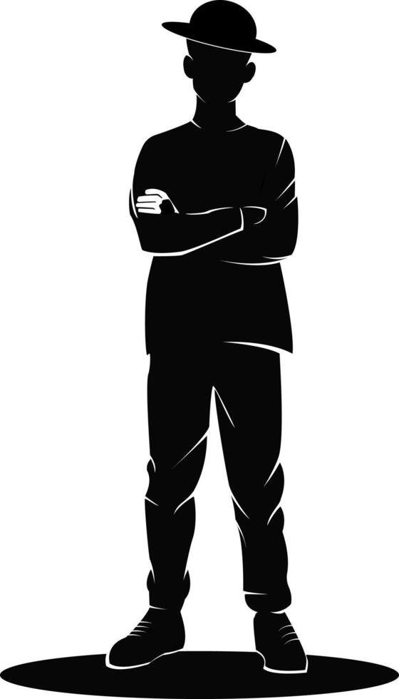 black man silhouette, and businessman vector