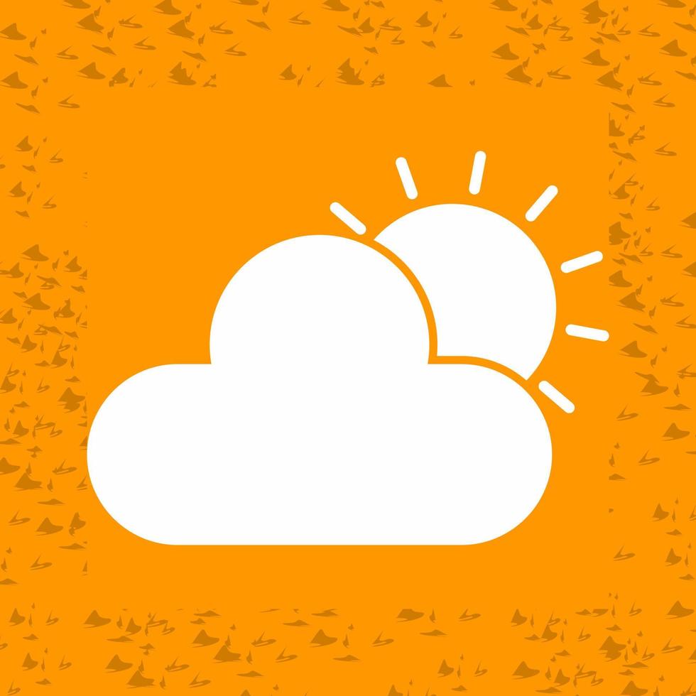 Sun Cloud Vector Icon