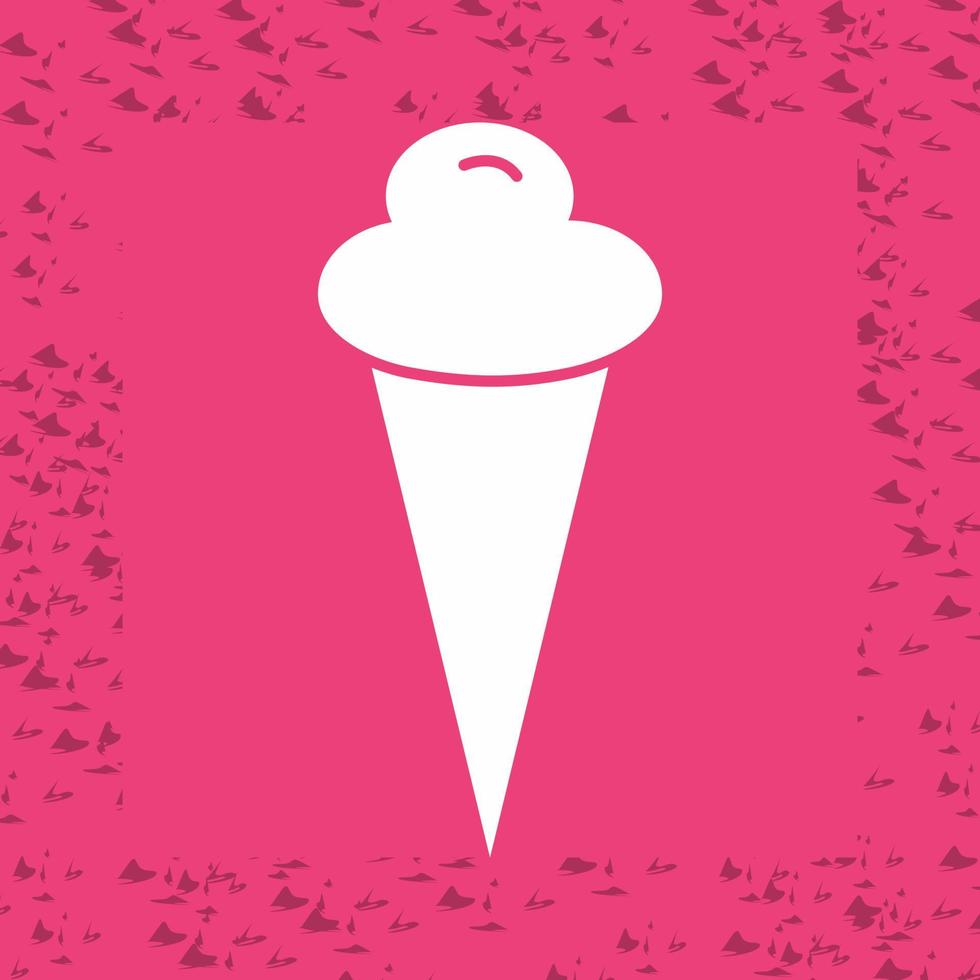 icono de vector de cono de helado