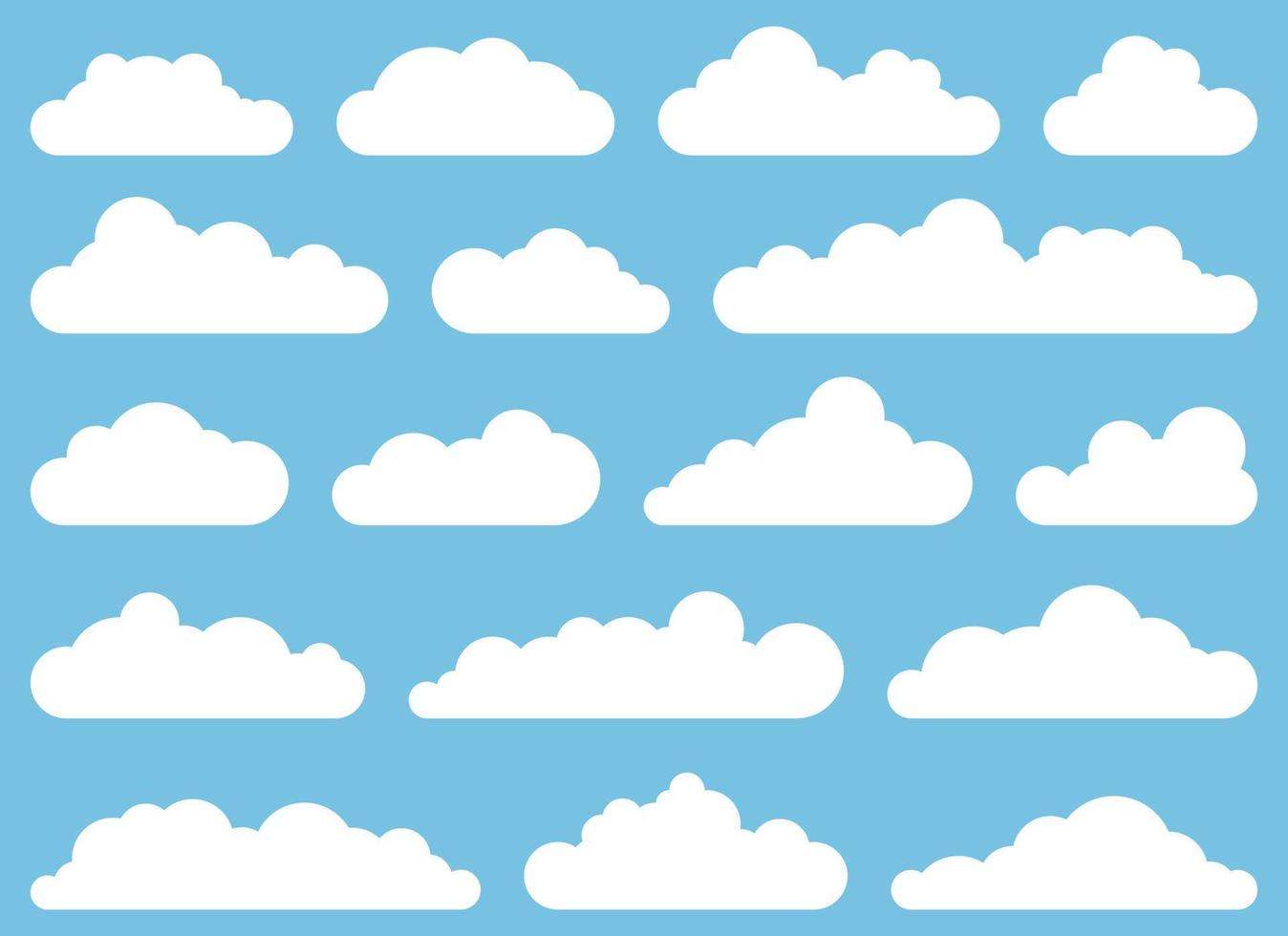 nube icono en plano estilo vector ilustración