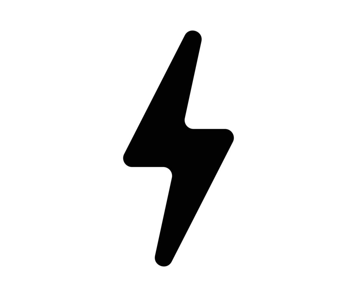Minimal thunder icon design vector template