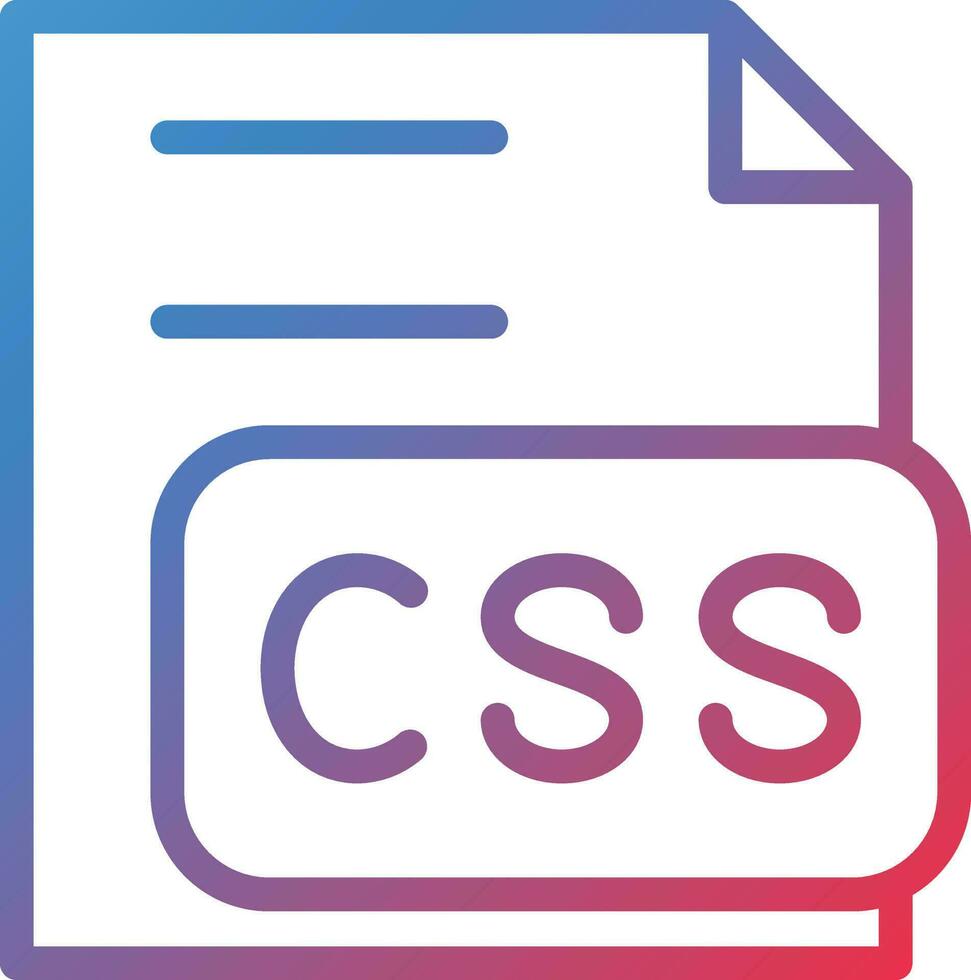 Vector Design CSS File Icon Style