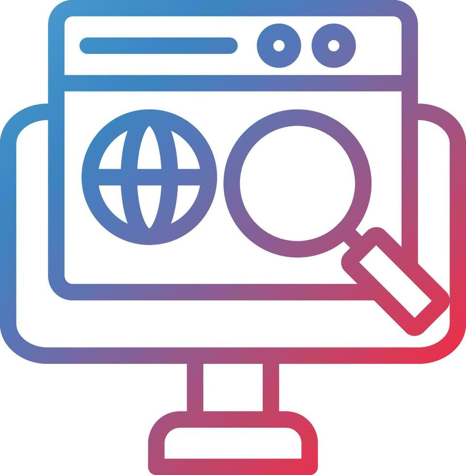 Vector Design Global Search Icon Style