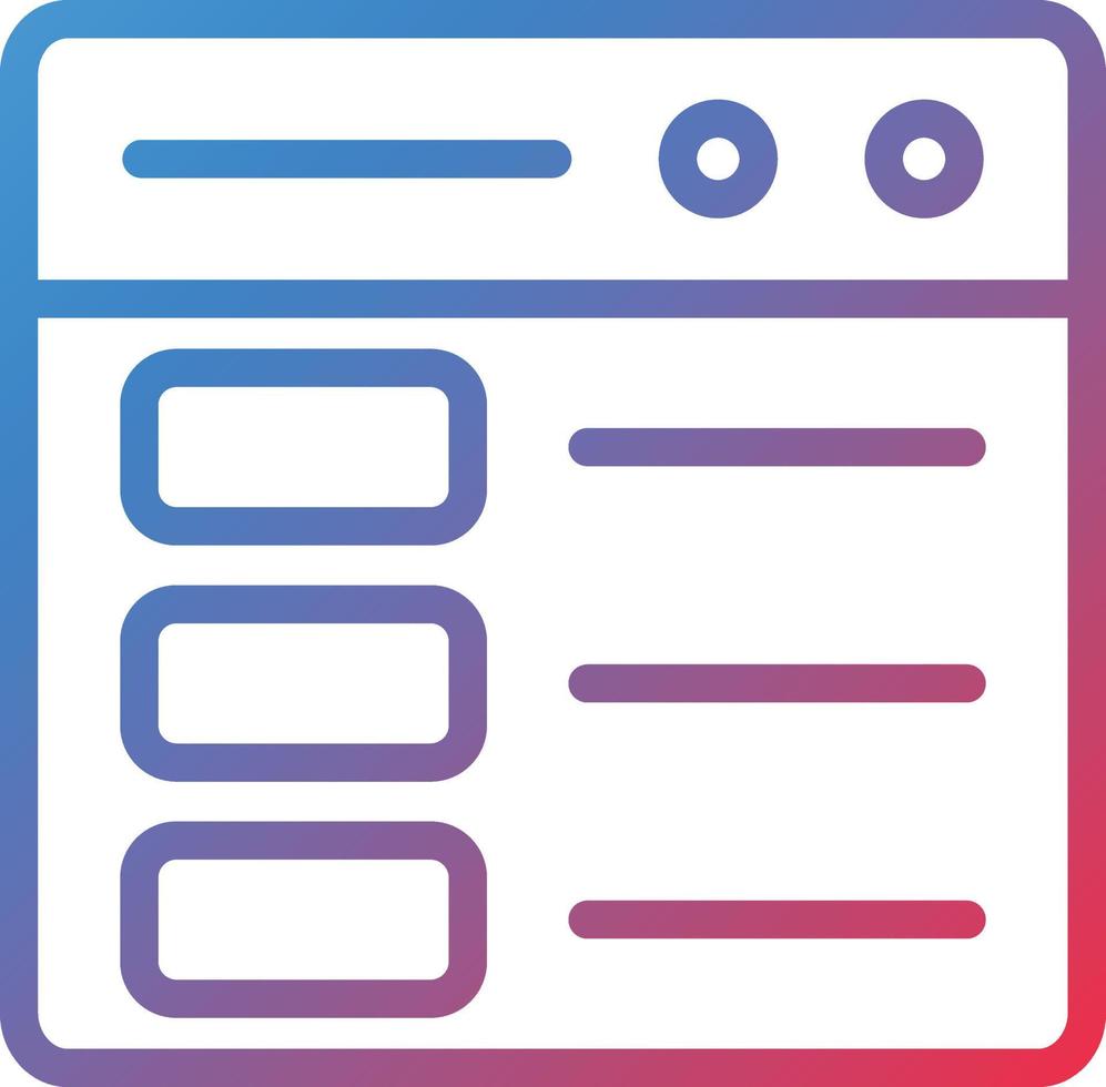 Vector Design Web Layout Icon Style
