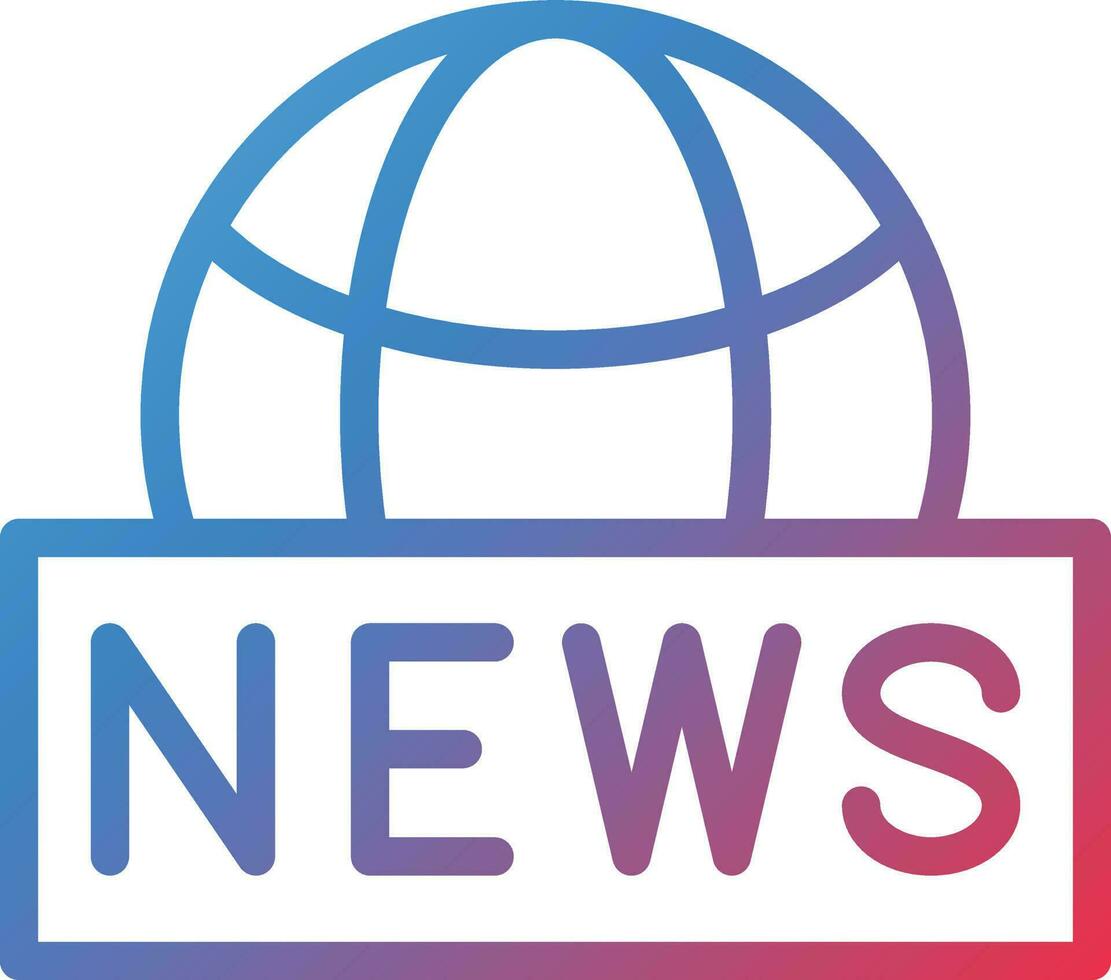Vector Design Global News Icon Style
