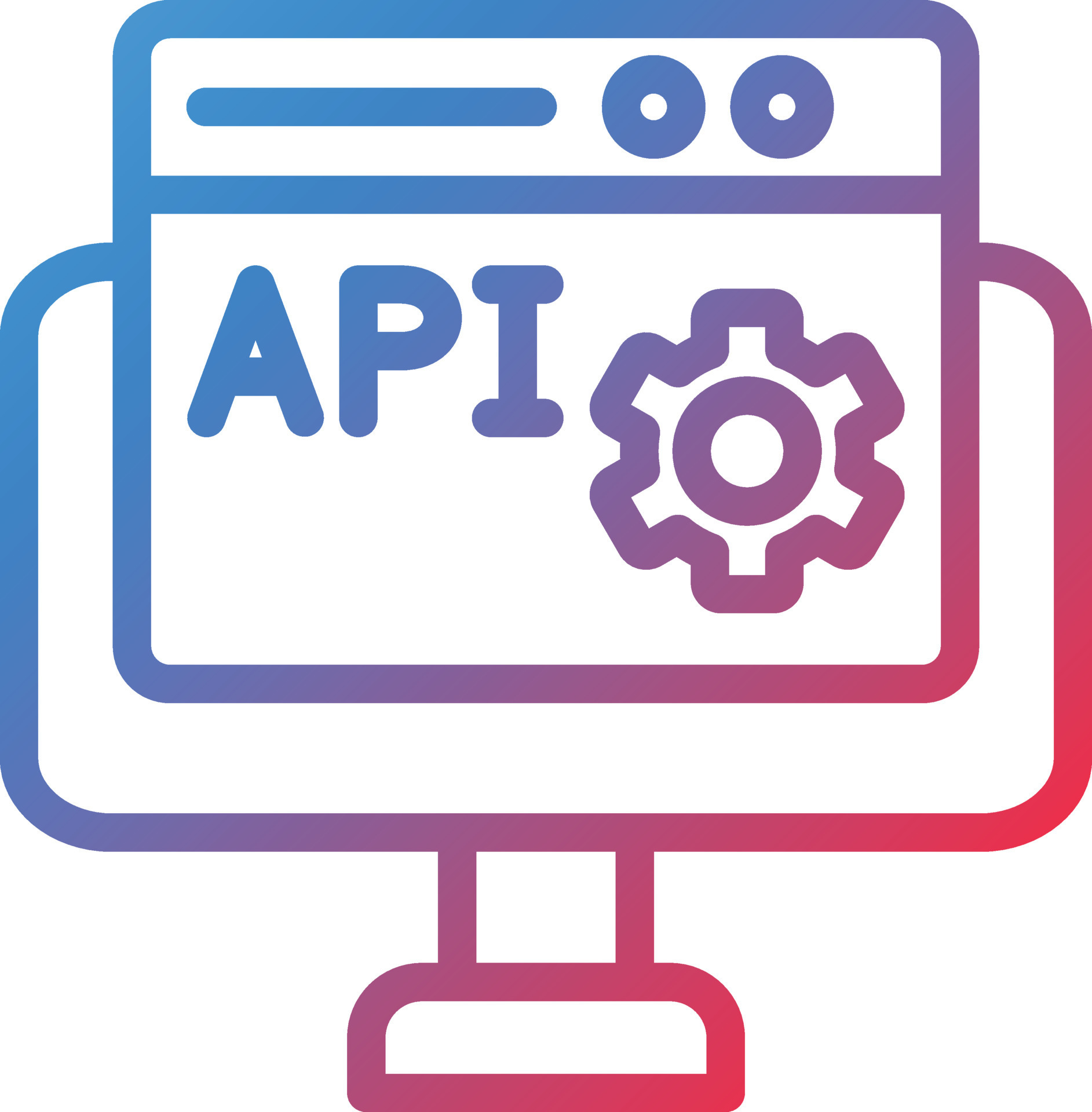 Vector Design Web API Icon Style 22302845 Vector Art at Vecteezy