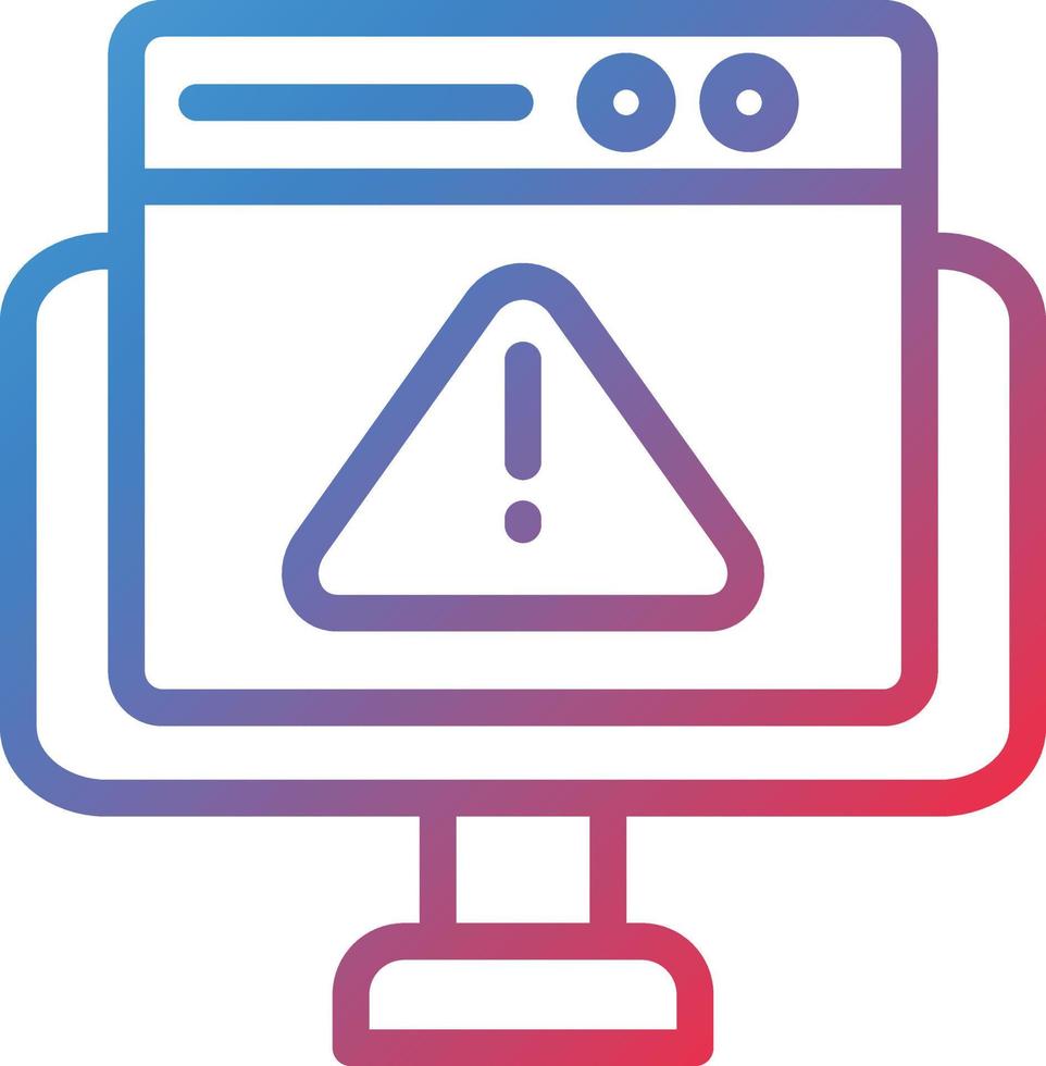 Vector Design Website Error Icon Style
