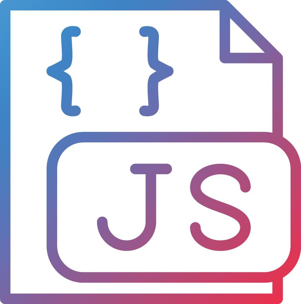 Vector Design Javascript File Icon Style