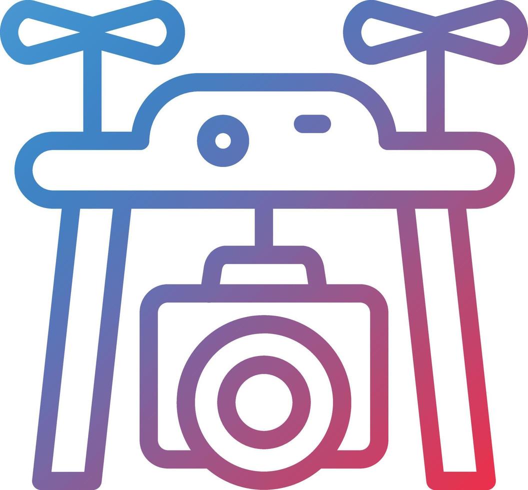 Vector Design Drone Camera Icon Style