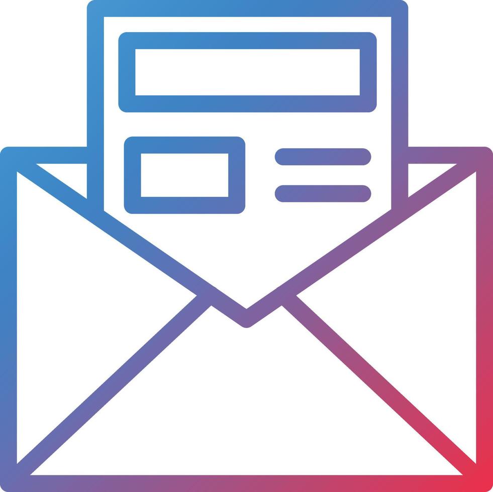 Vector Design Newsletter Icon Style