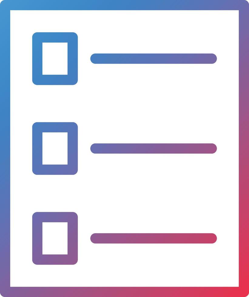 Vector Design Checklist Icon Style