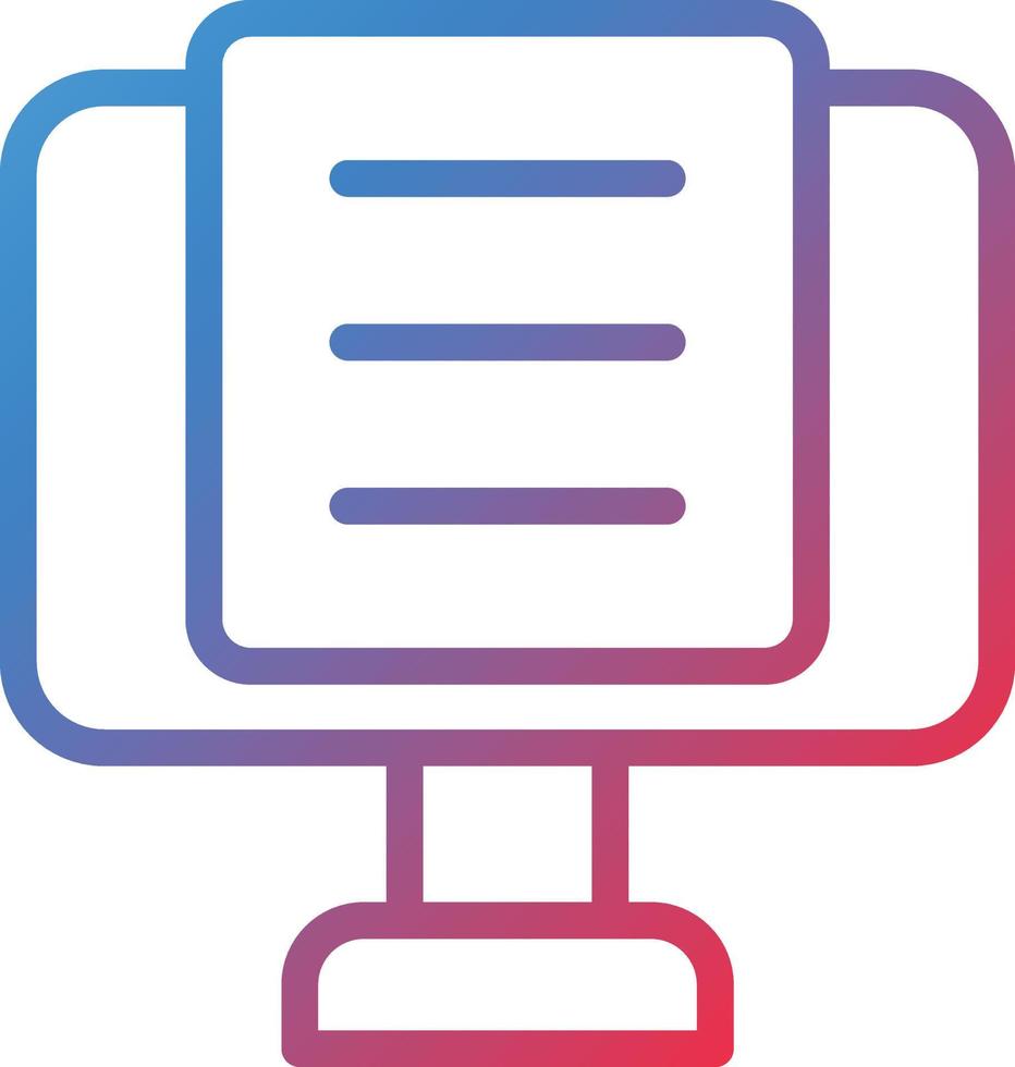 Vector Design Online Content Icon Style
