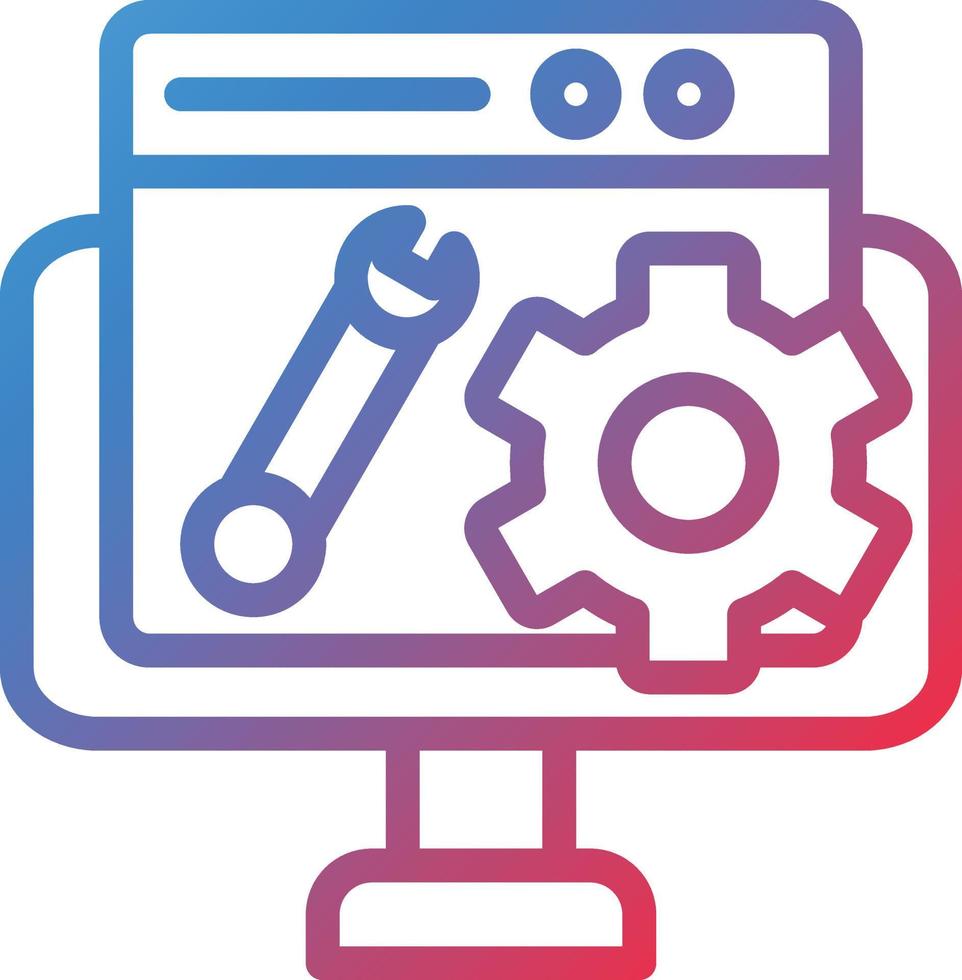 Vector Design Web Maintenance Icon Style