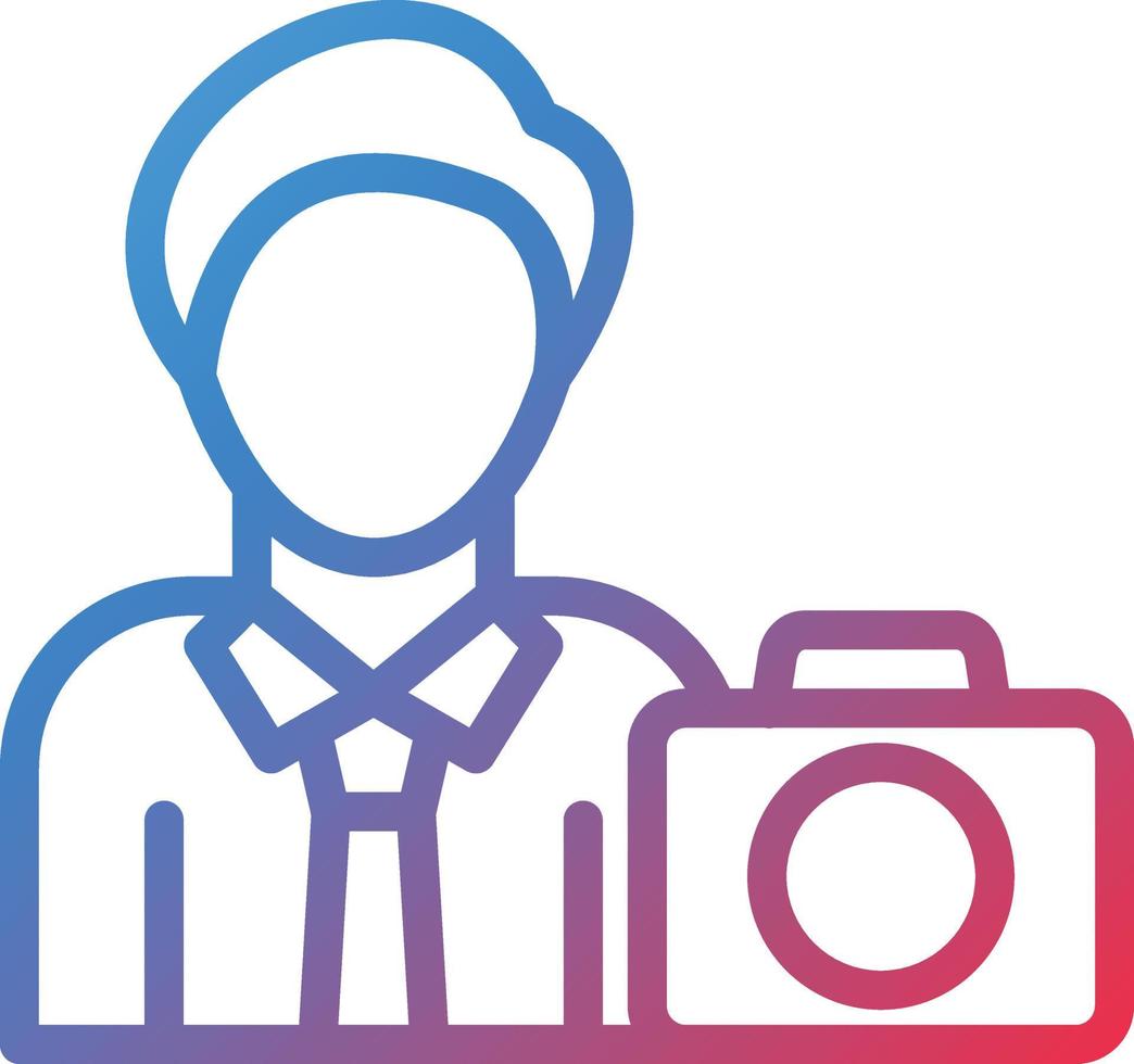 Vector Design Cameraman Icon Style