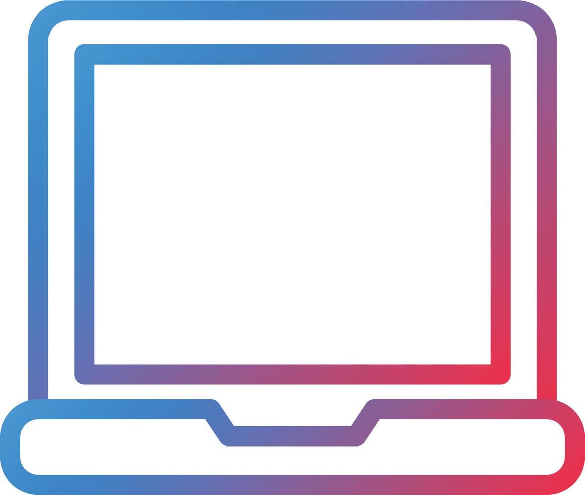Vector Design Laptop Icon Style