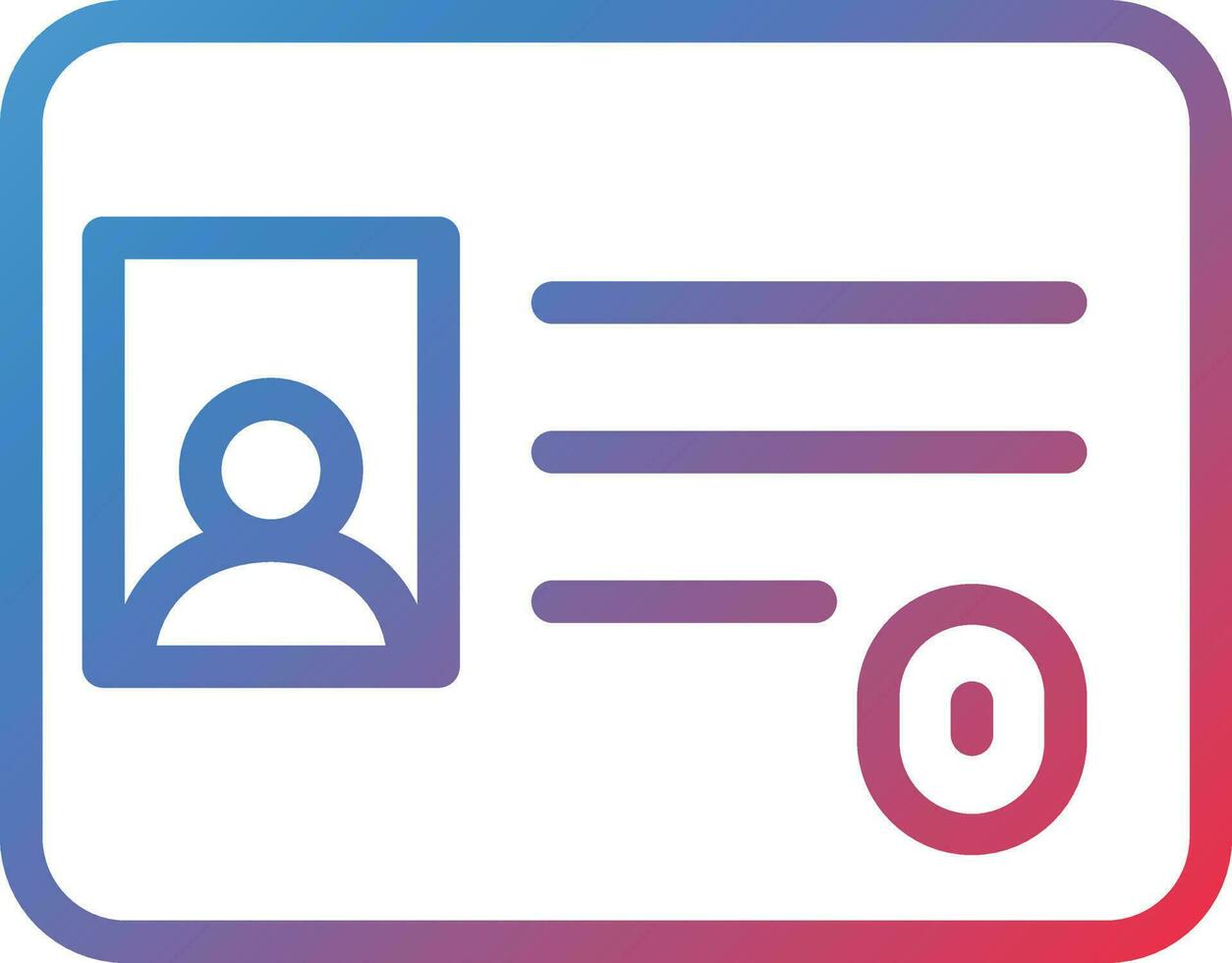 Vector Design Identification Card Icon Style