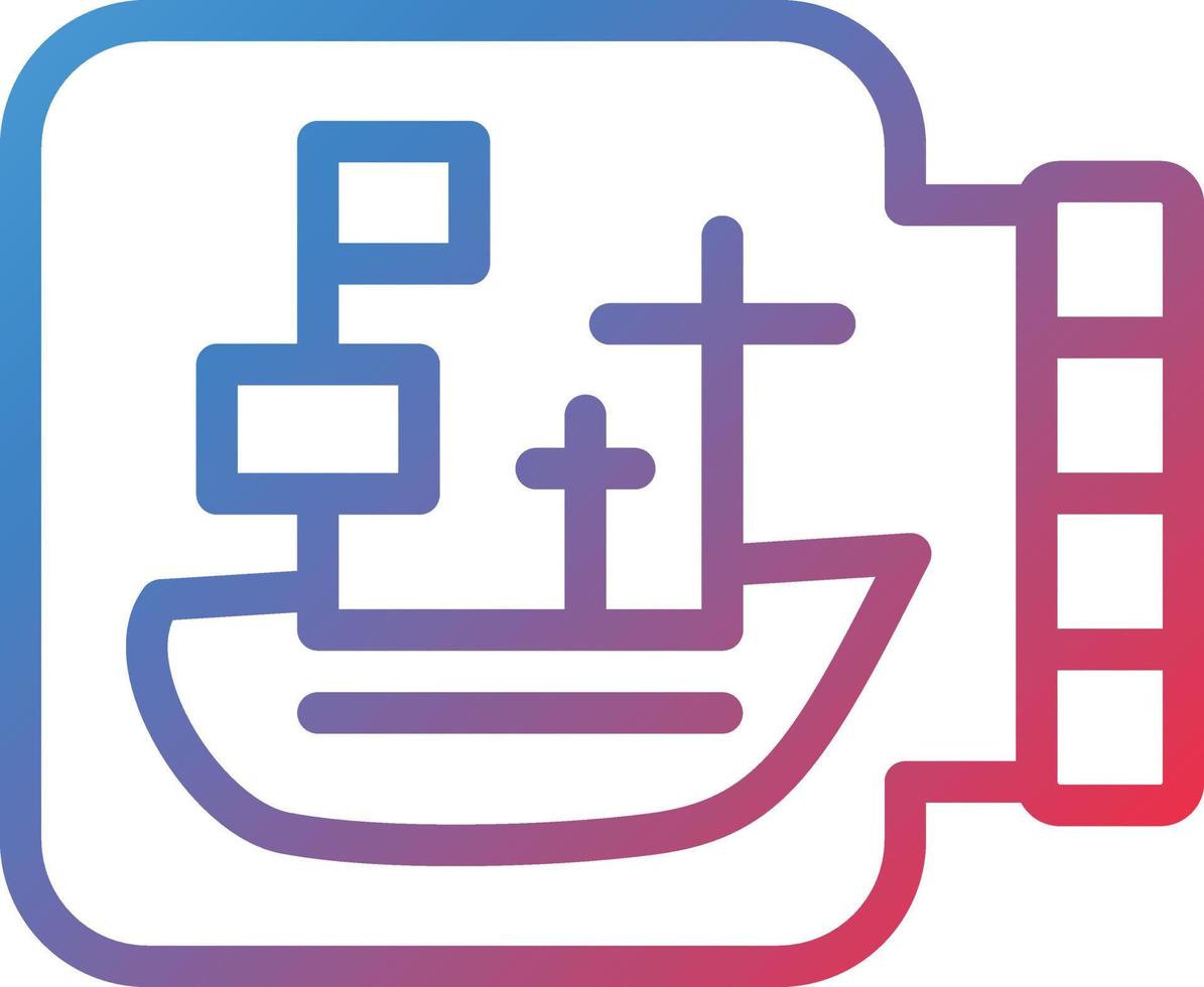 Vector Design Ship In A Bottle Icon Style