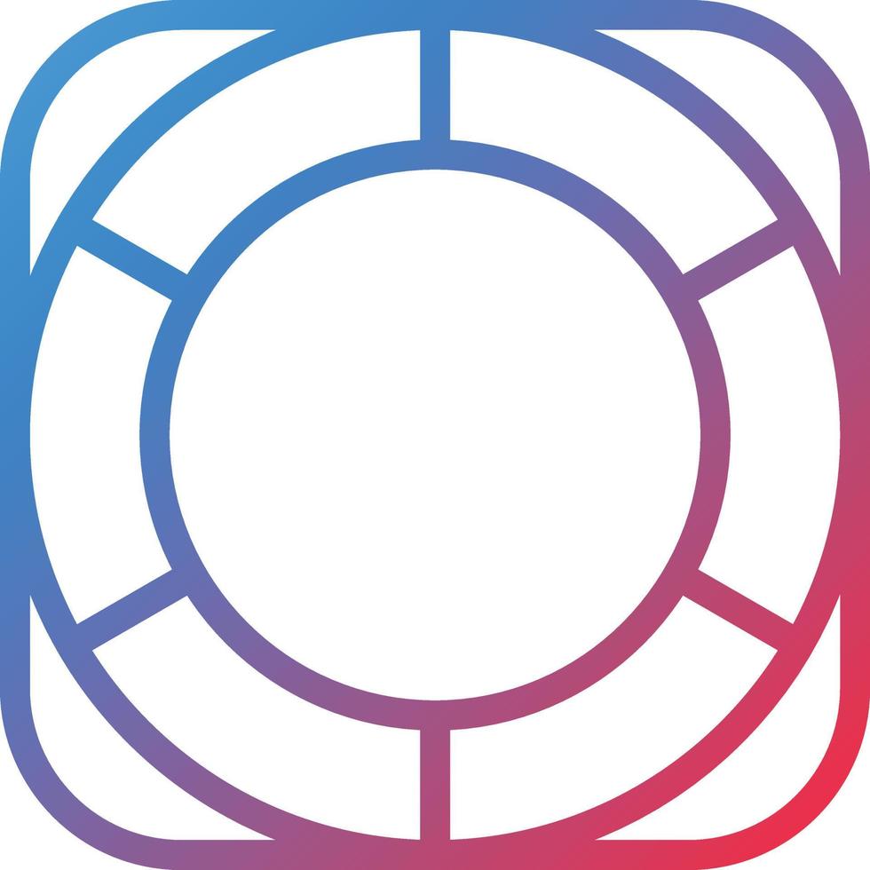 Vector Design Life Raft Icon Style