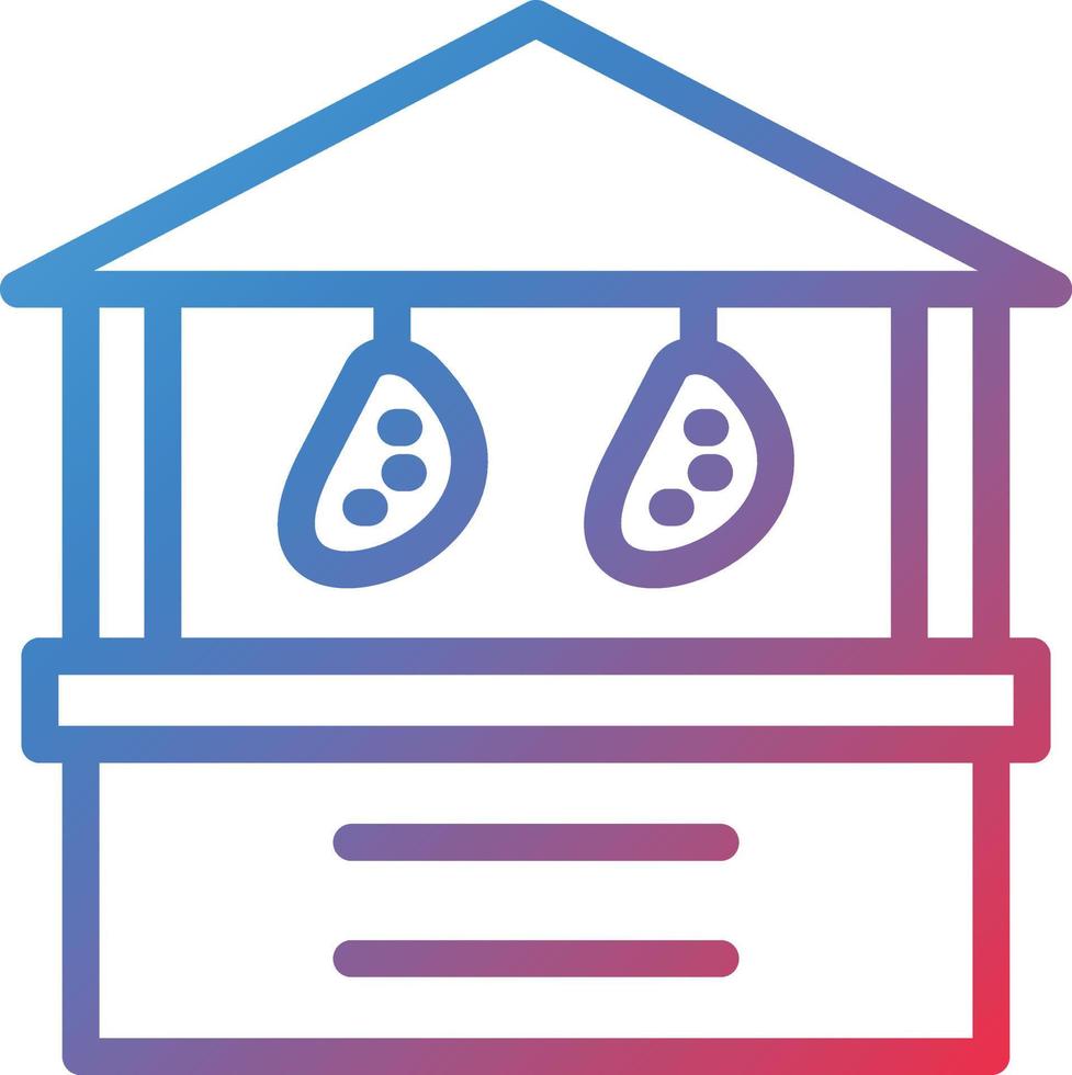 Vector Design Meat Stall Icon Style