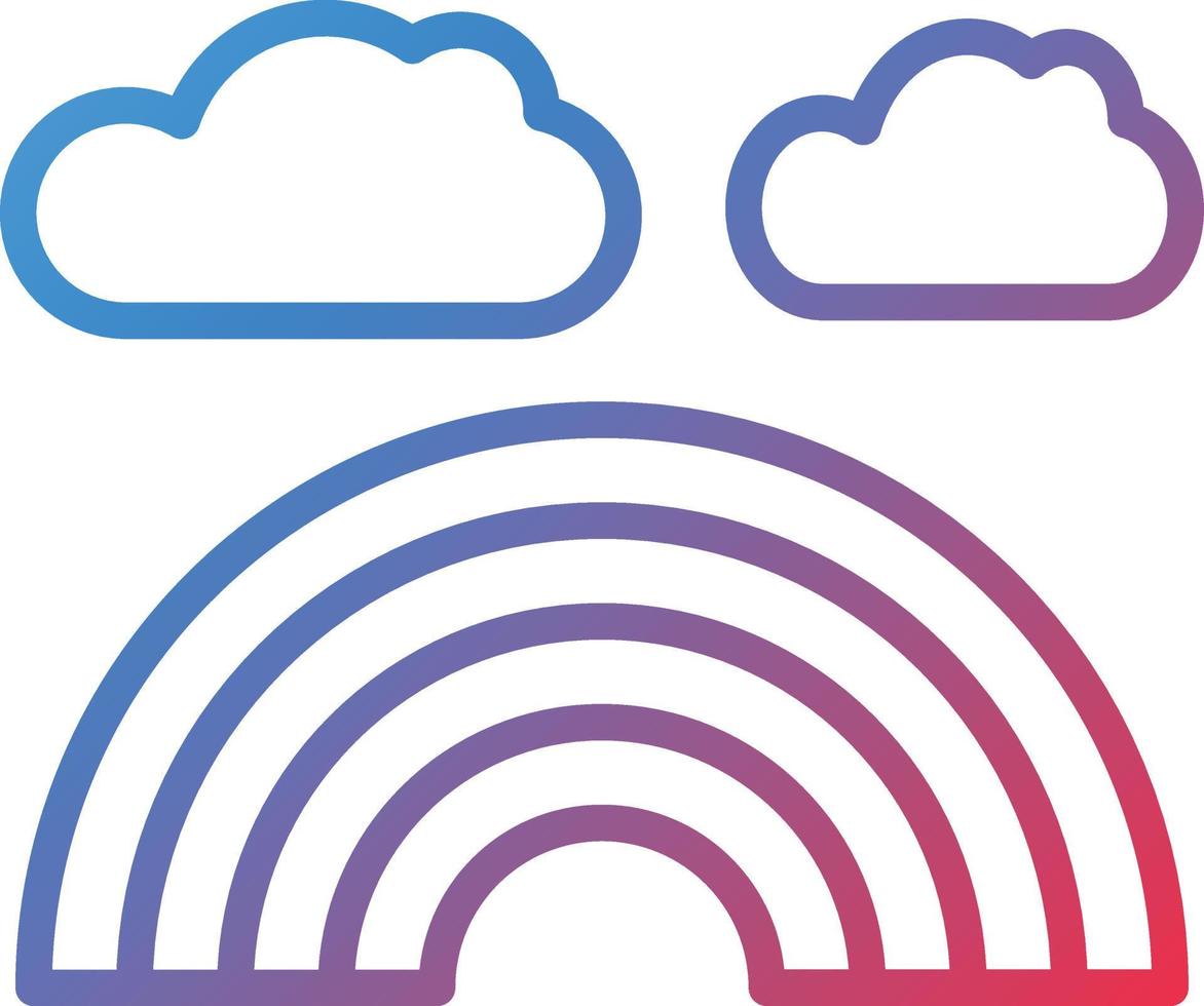 Vector Design Rainbow Icon Style