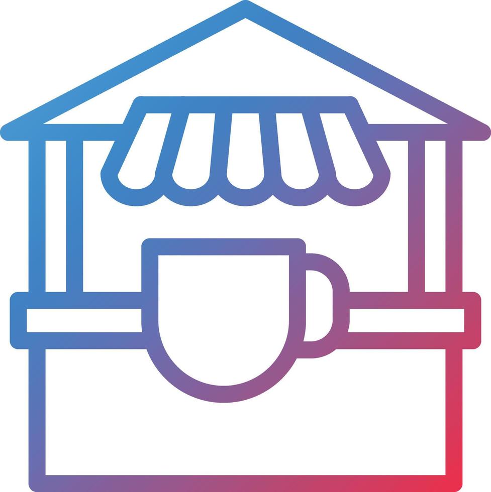 Vector Design Tea Stall Icon Style