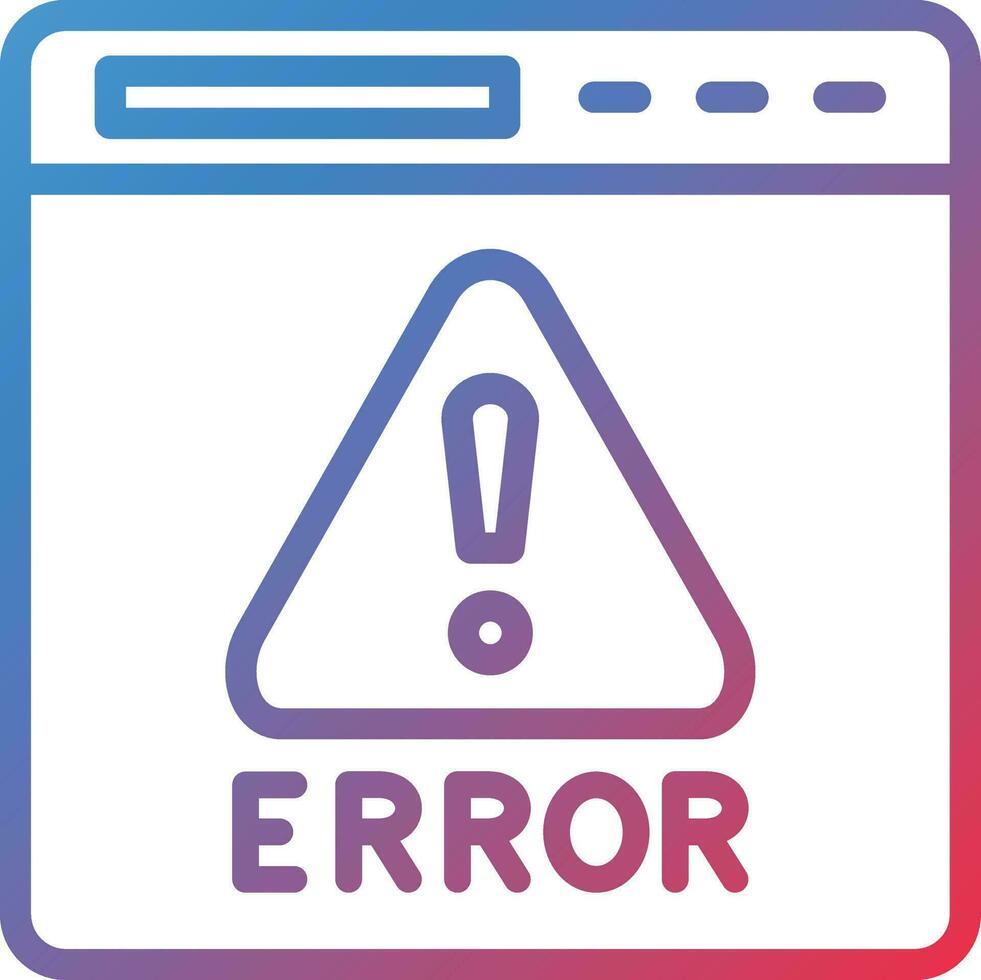 Vector Design Error Icon Style