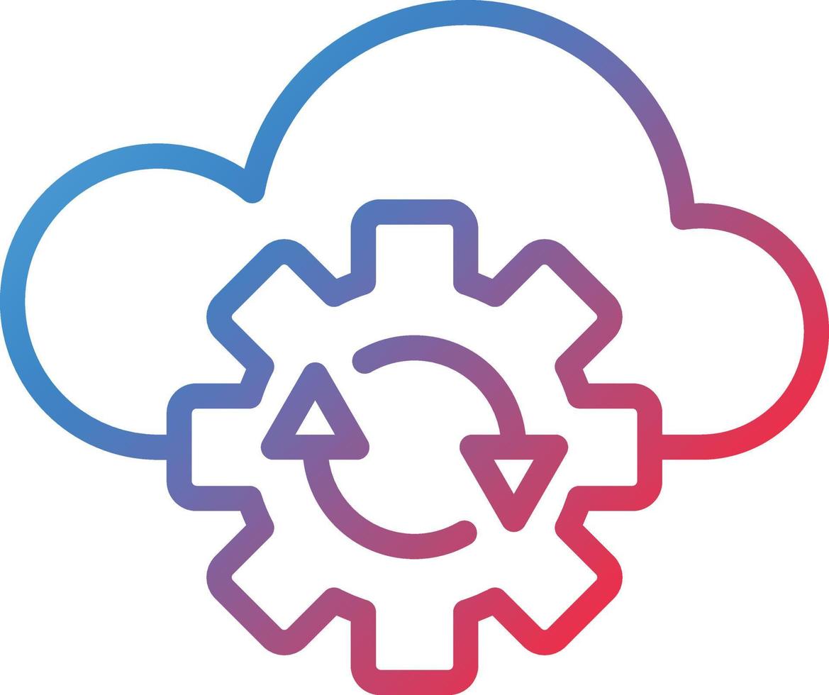 Vector Design Cloud Backup Icon Style