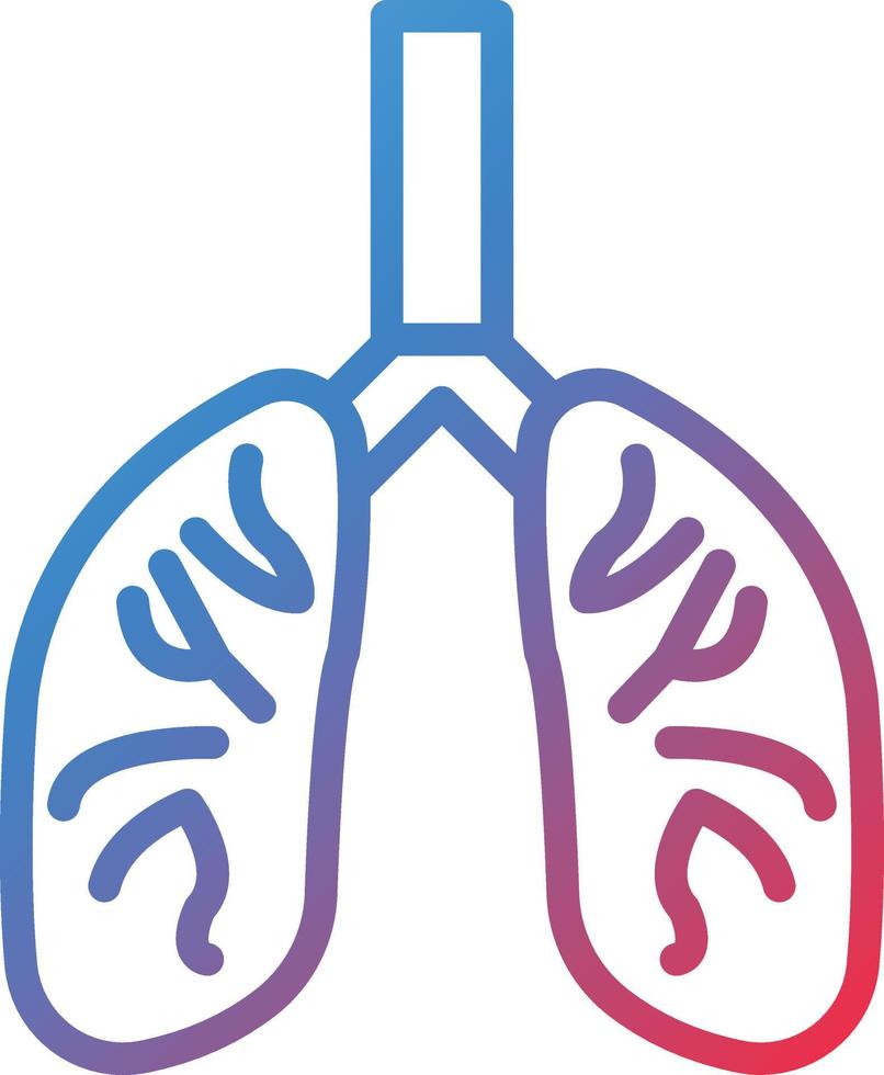 Vector Design Lungs Icon Style