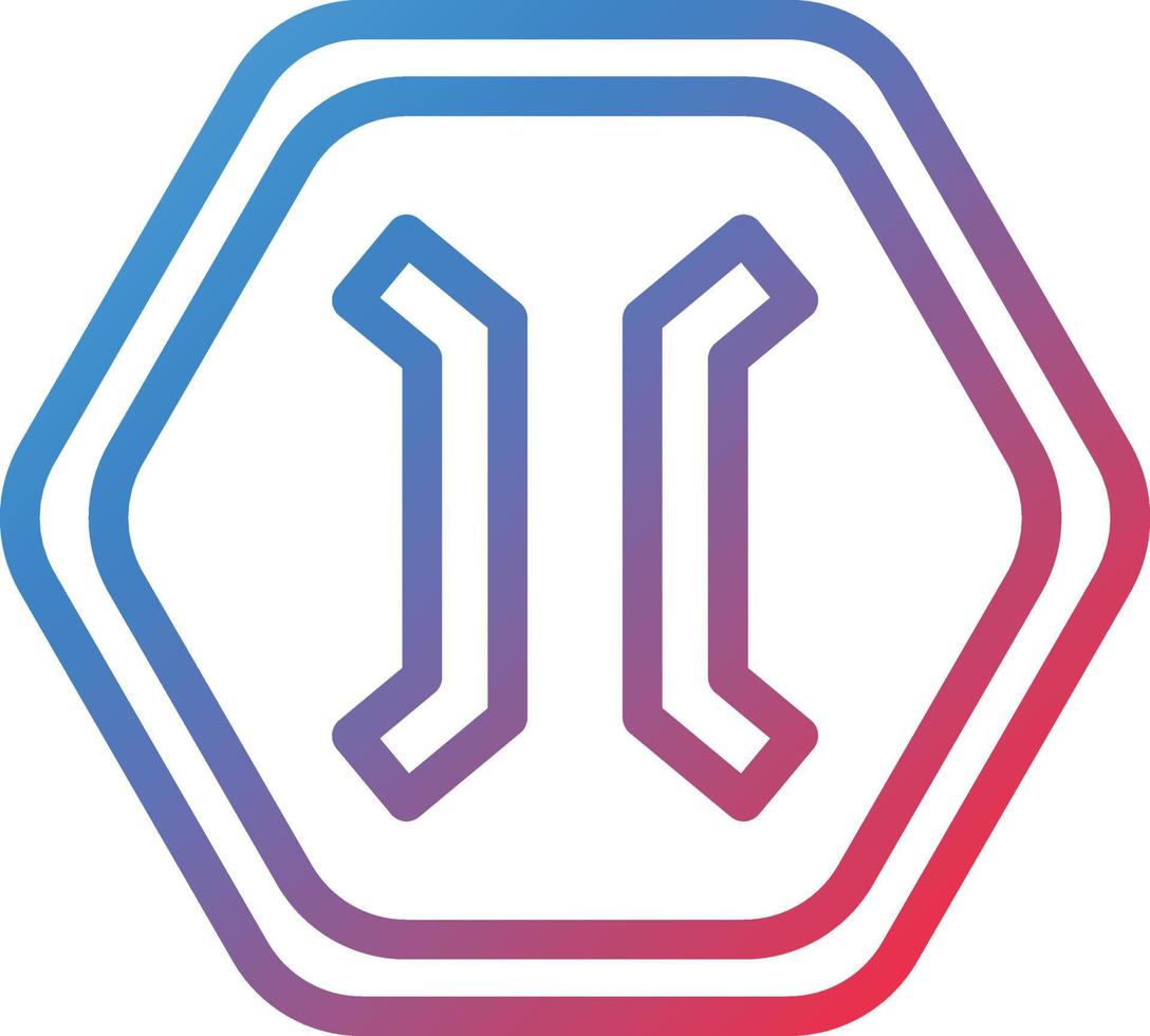 Vector Design Narrow Bridge Icon Style