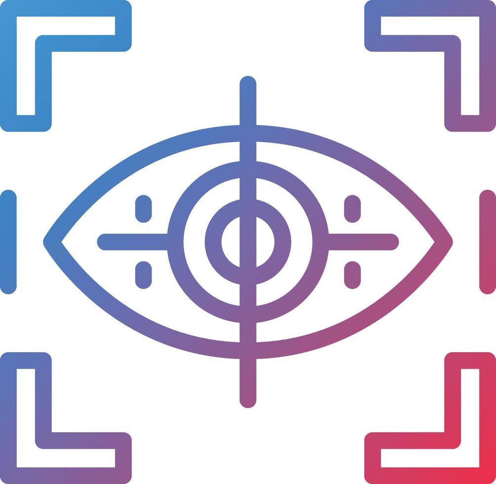 Vector Design Eye Tracking Icon Style