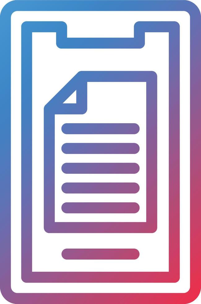 Vector Design Mobile Note Icon Style