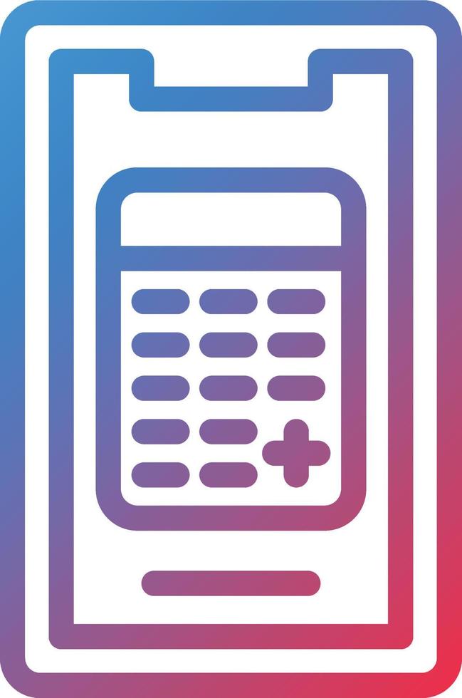 Vector Design Mobile Calculator Icon Style