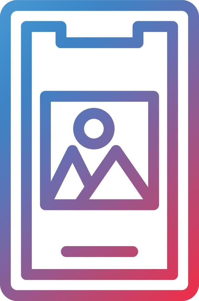 Vector Design Mobile Image Icon Style