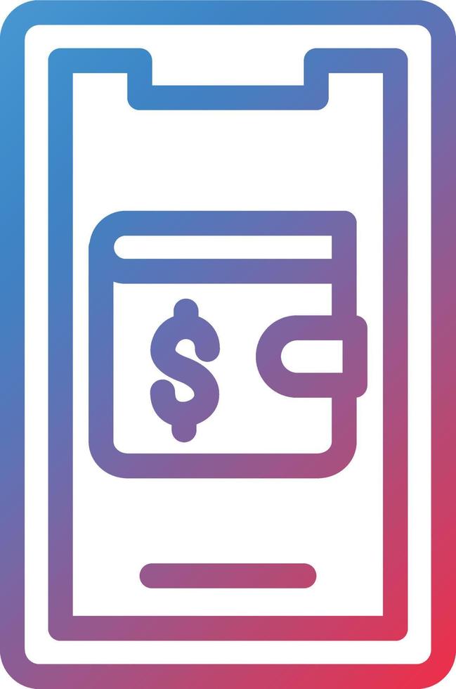 Vector Design Mobile Wallet Icon Style