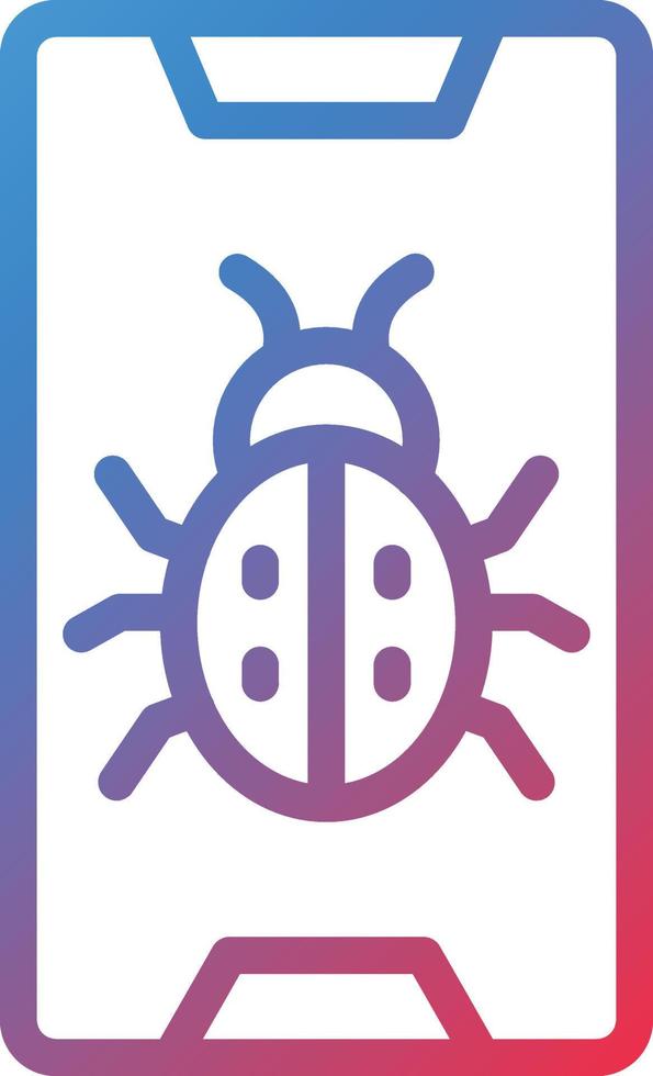 Vector Design Phone Virus Icon Style