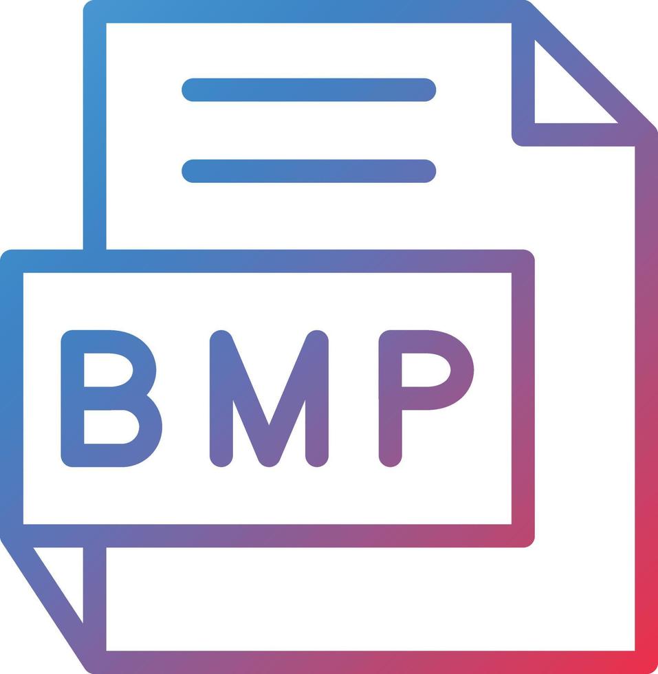 Vector Design BMP Icon Style