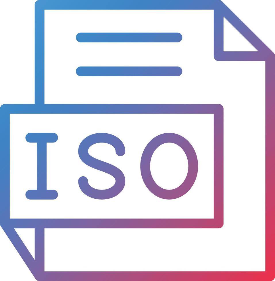 Vector Design ISO Icon Style