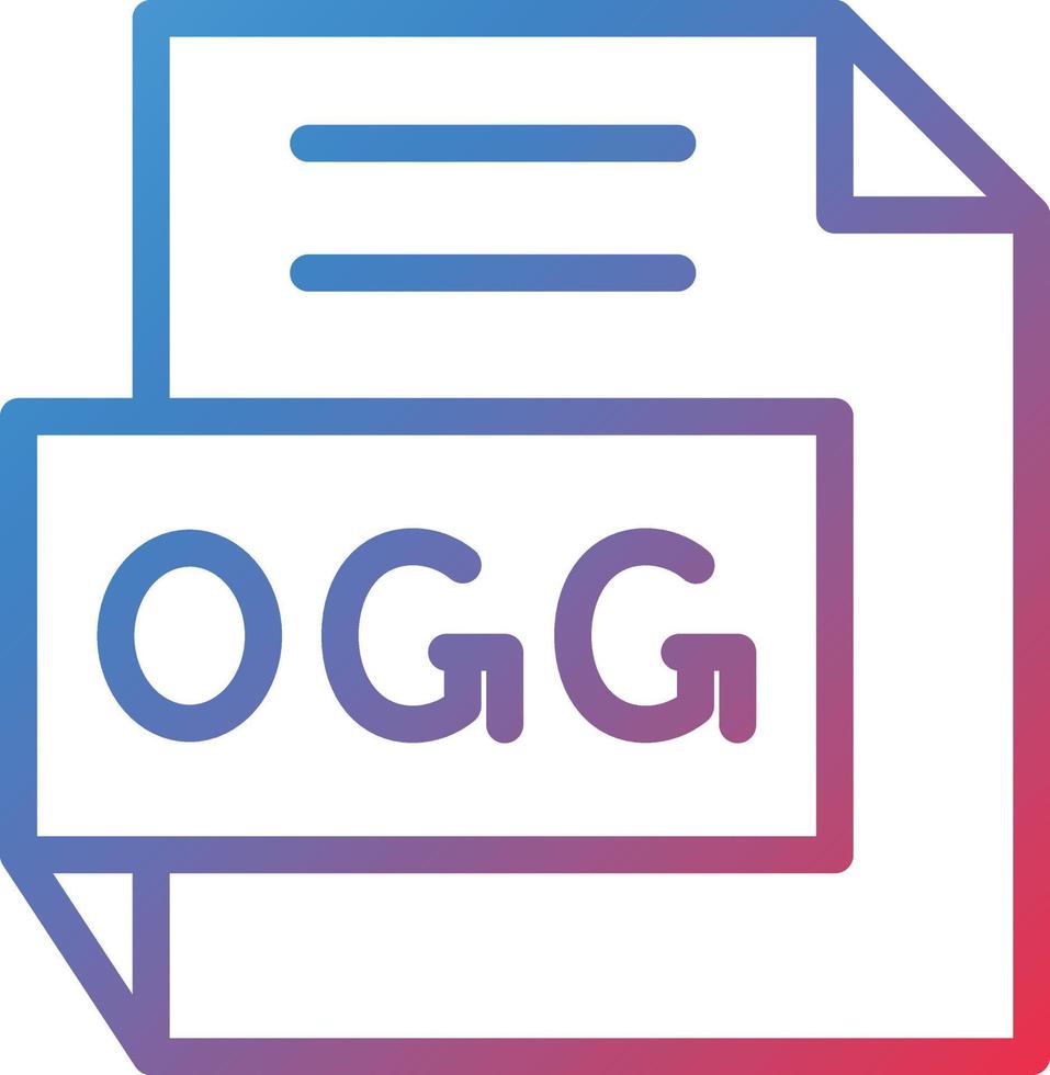 Vector Design OGG Icon Style