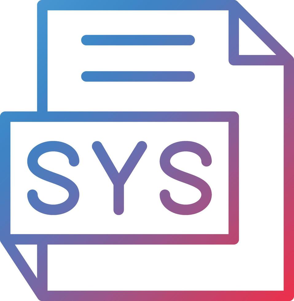 Vector Design SYS Icon Style