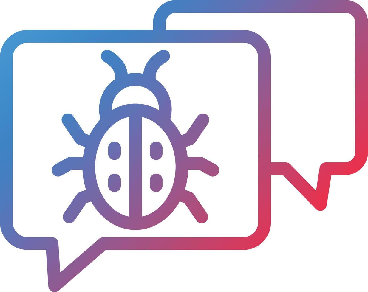 Vector Design Chat Virus Icon Style
