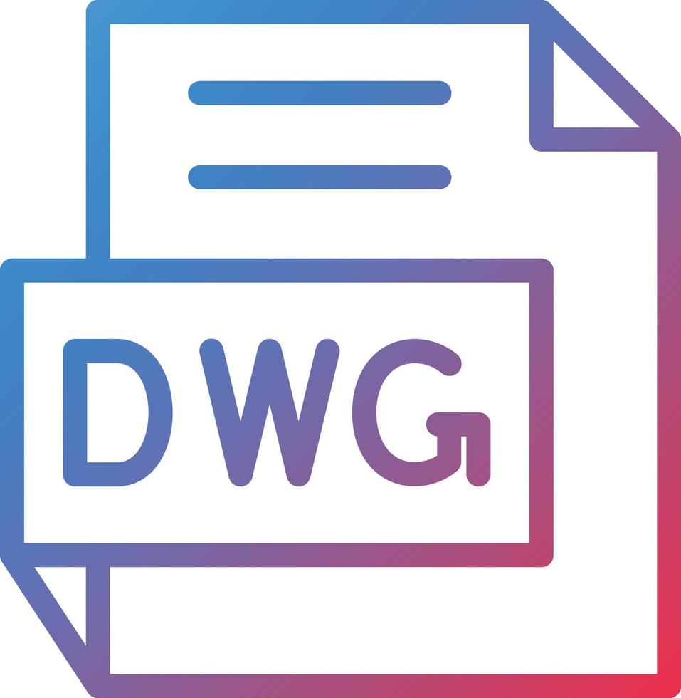 Vector Design DWG Icon Style