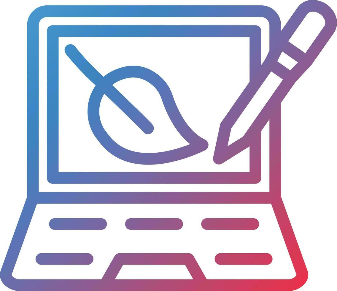 Vector Design Digital Sketch Icon Style