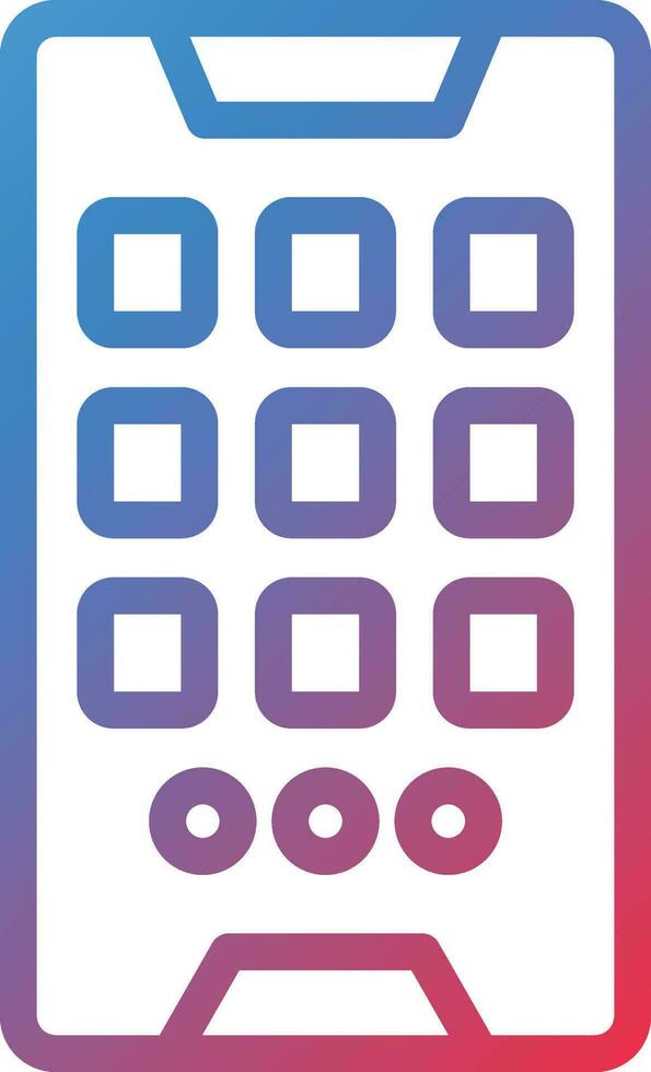 Vector Design Mobile Apps Icon Style