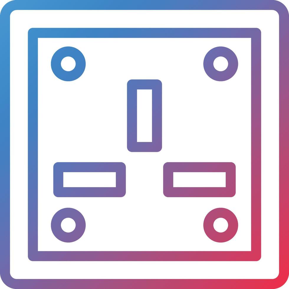 Vector Design Wall Socket Icon Style