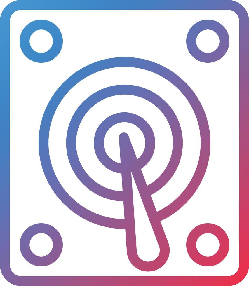 Vector Design Hard Disk Icon Style